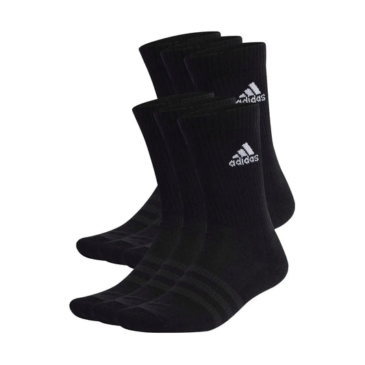 PACK 3 PAIRS OF ADIDAS CUSHION SPORTWEAR CREW SOCKS BLACK