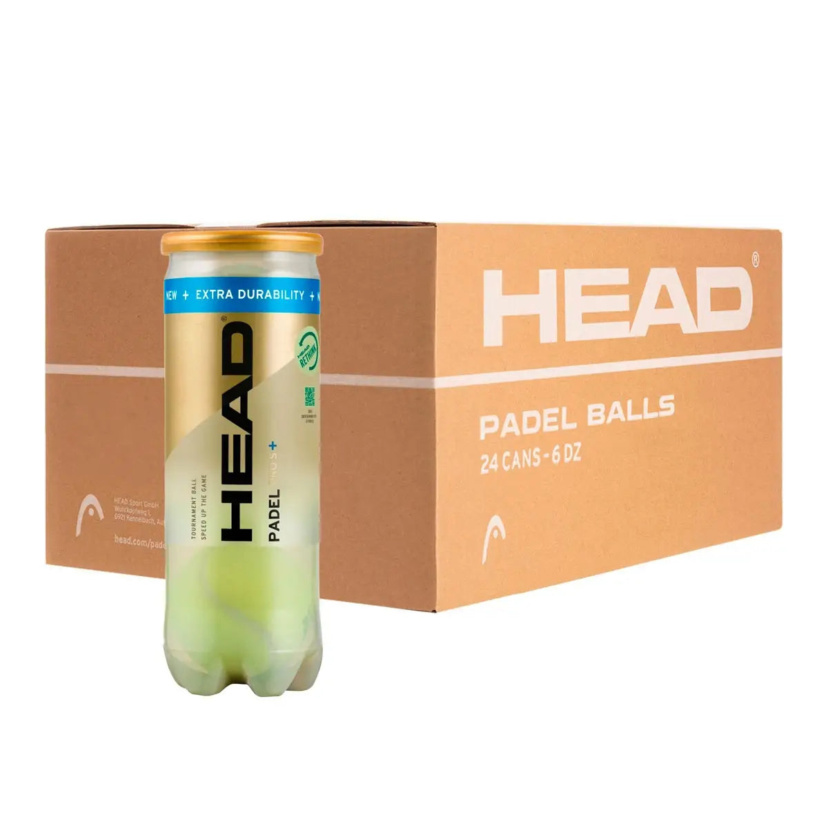 BOX OF 24 BOTTLES OF 3 BALLS HEAD PADEL PRO S +
